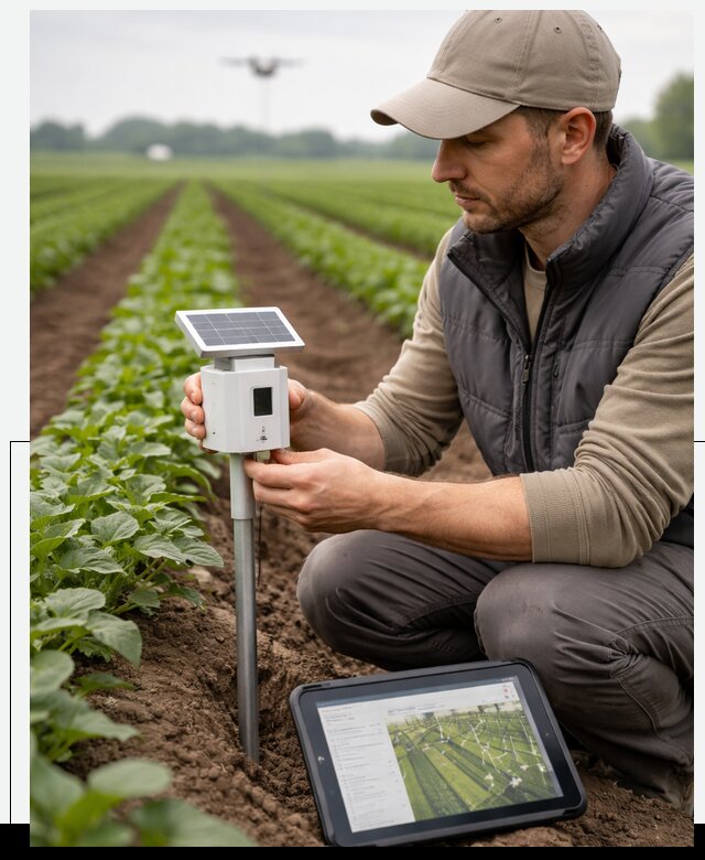 IoT мониторинг сельскохозяйственных полей и контроля в Выксе