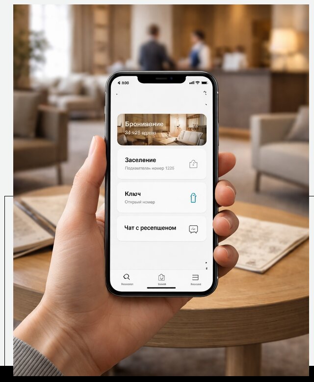 Мобильное приложение для гостей отеля в Выксе, управление сервисом